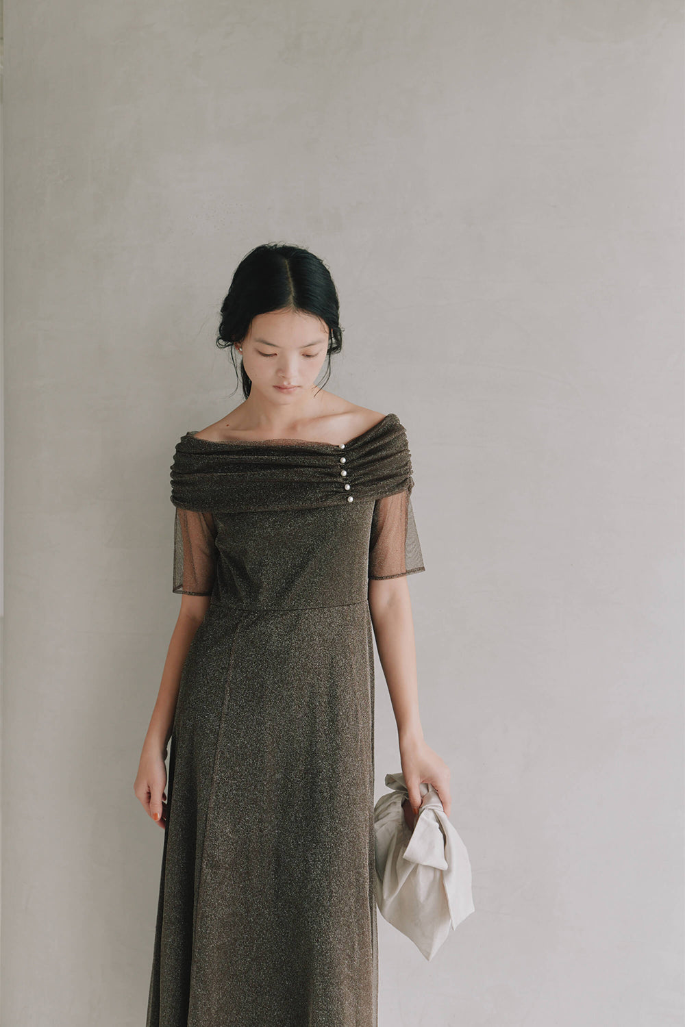 kaene公式オンラインストア エクラパールオフショルドレス / 101158