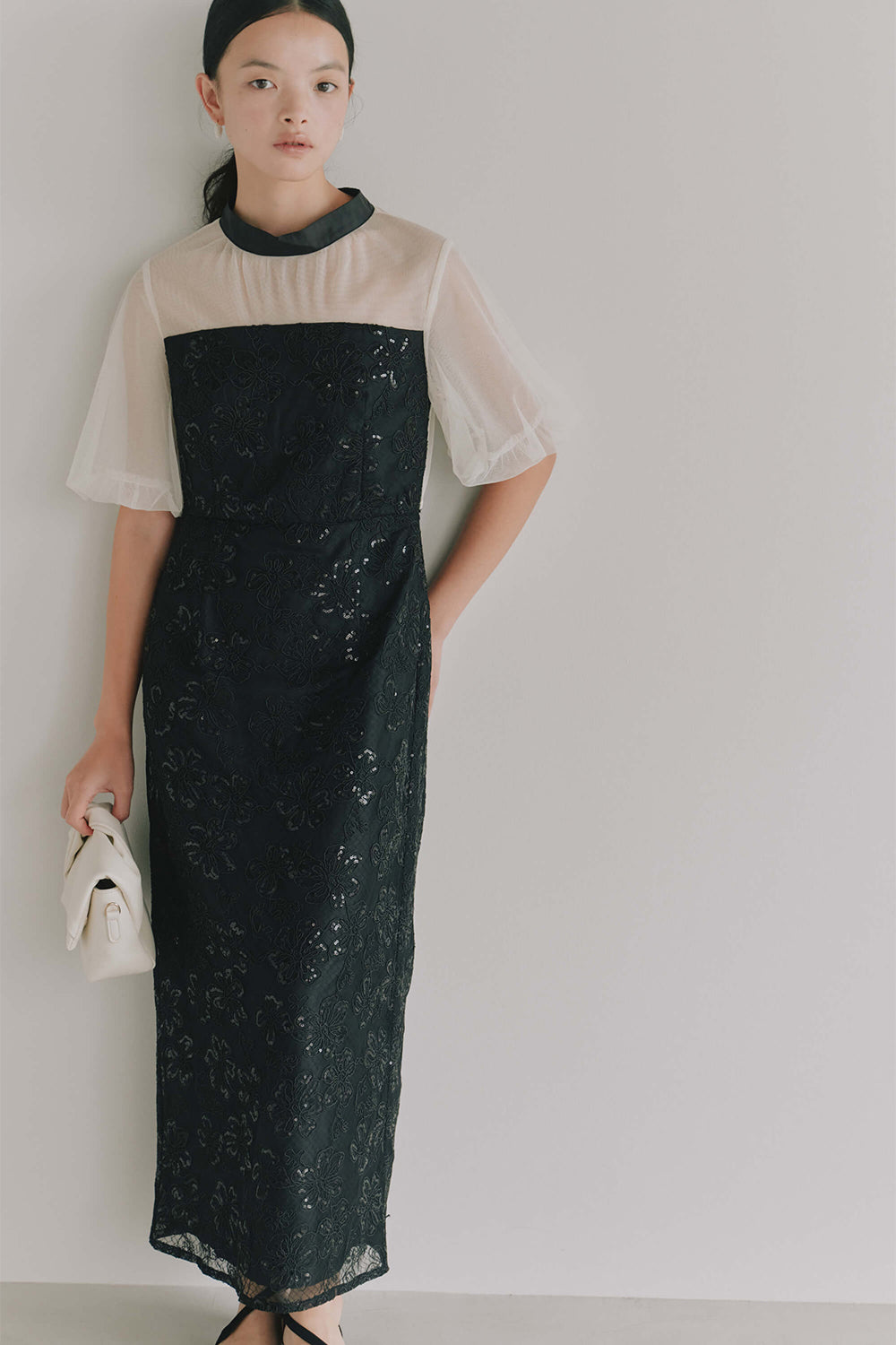 kaene公式オンラインストア バックデザインスパンコールドレス