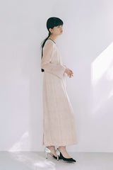kaene　フラワージャガードドレス / 100910 | モデル身長165cm　着用サイズ38