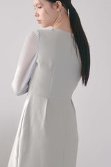 kaene セットショール3way切替ドレス / 100936 | モデル身長170cm　着用サイズ34