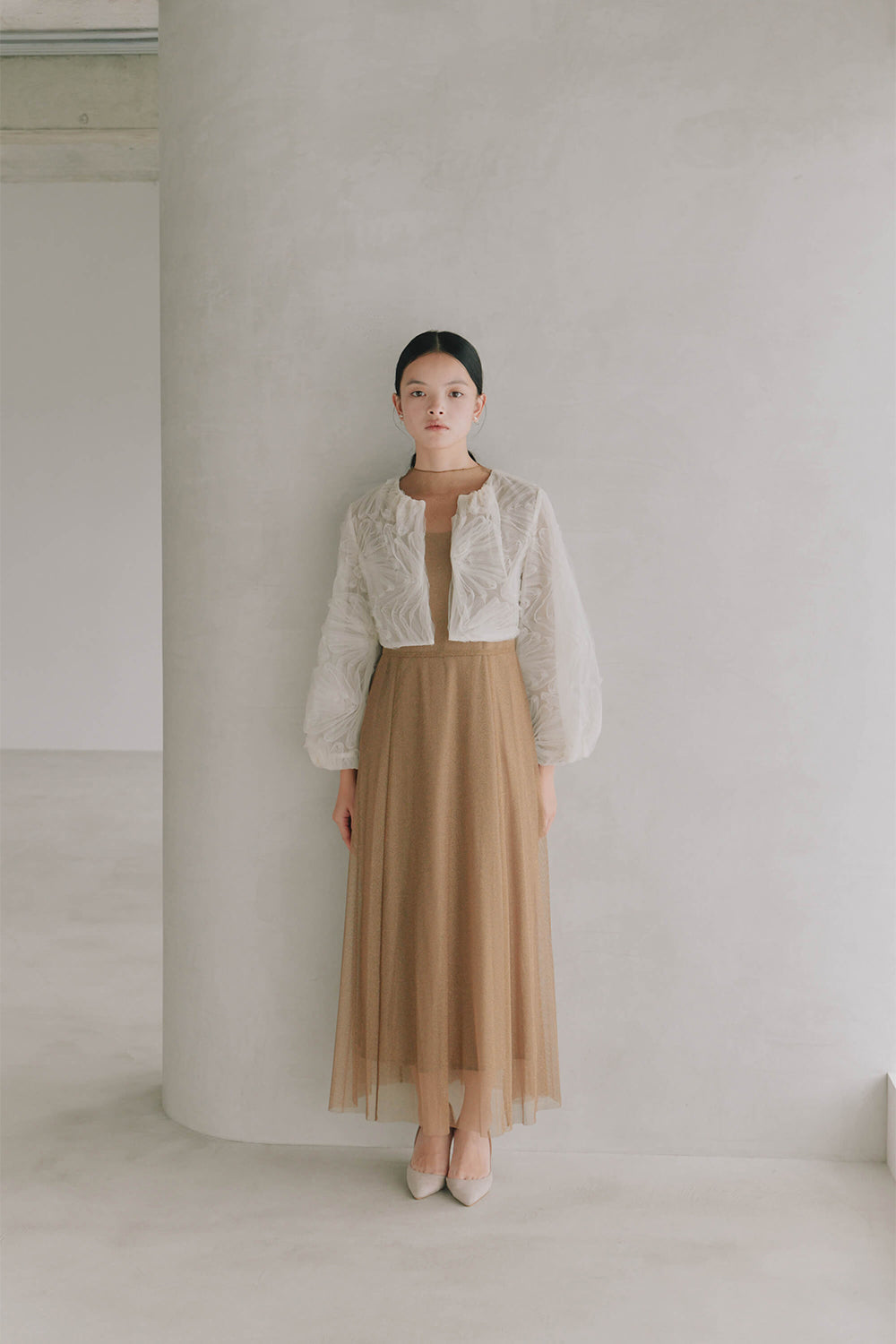 チュールエンブロイダリーボレロ / 005348