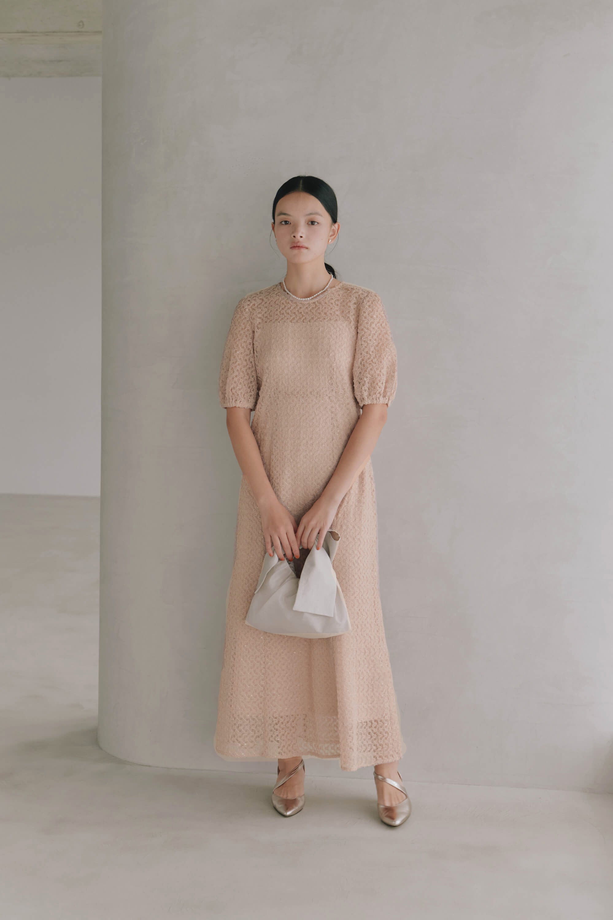 ⭕️値下げしました！kaene スパンコールレースドレス beige kaene スパンコールレースドレス 101006 結婚式 お呼ばれ パーティードレス