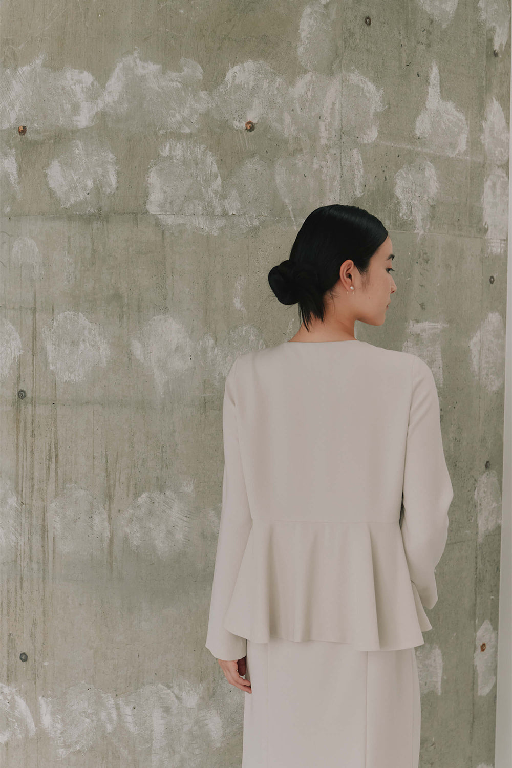 kaene フレアジャケットセットワンピース / 101057 | モデル身長162cm 着用サイズ38