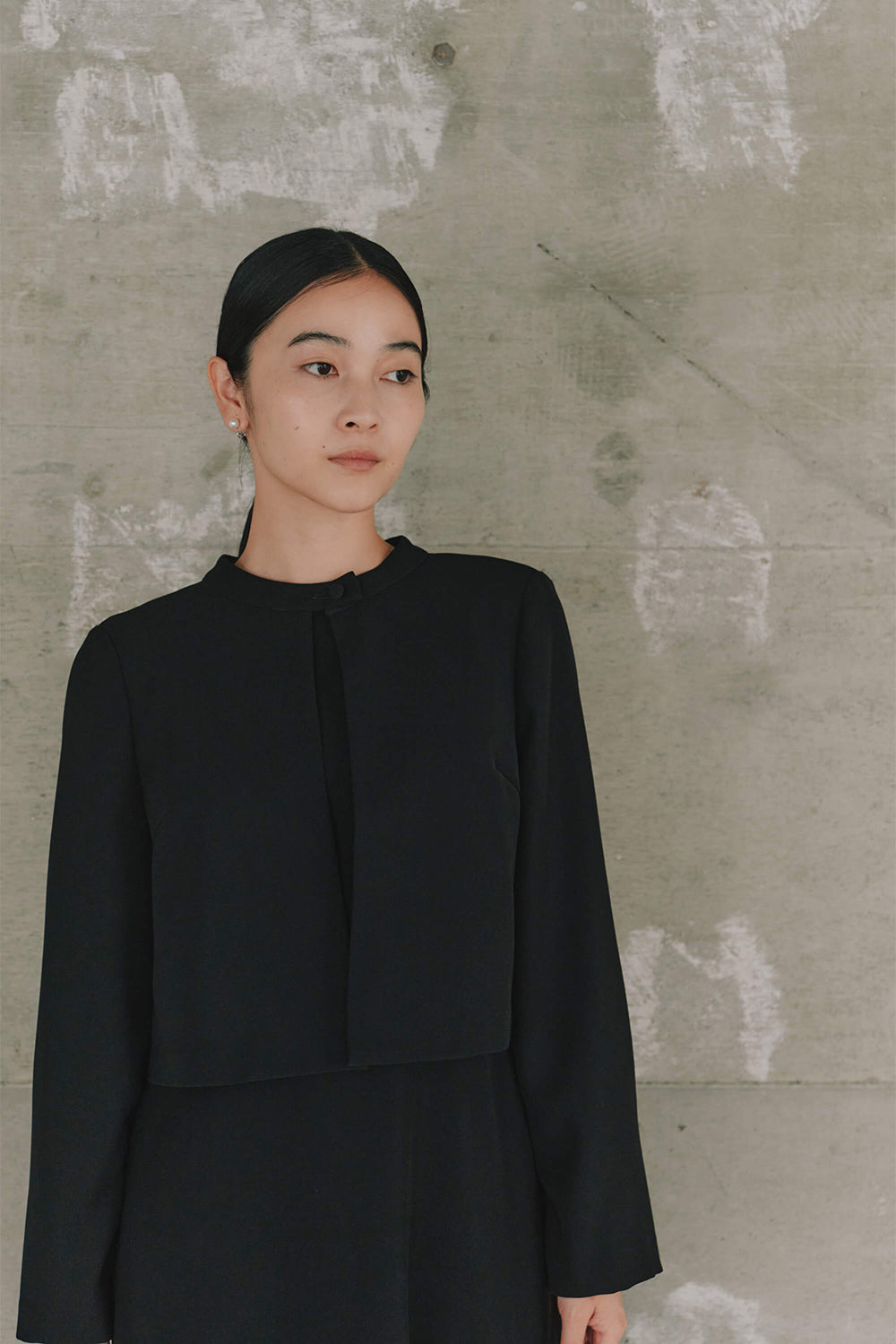 kaene バックタックジャケット 005347 ブラックフォーマル 喪服 冠婚葬祭