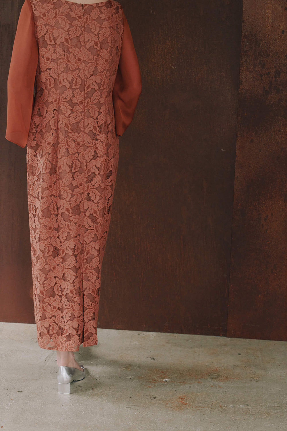 フルラレースフレアースリーブドレス / 101148