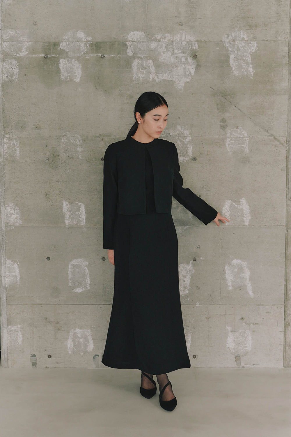 kaene公式オンラインストア エンブロイダリースリーブドレス / 100905