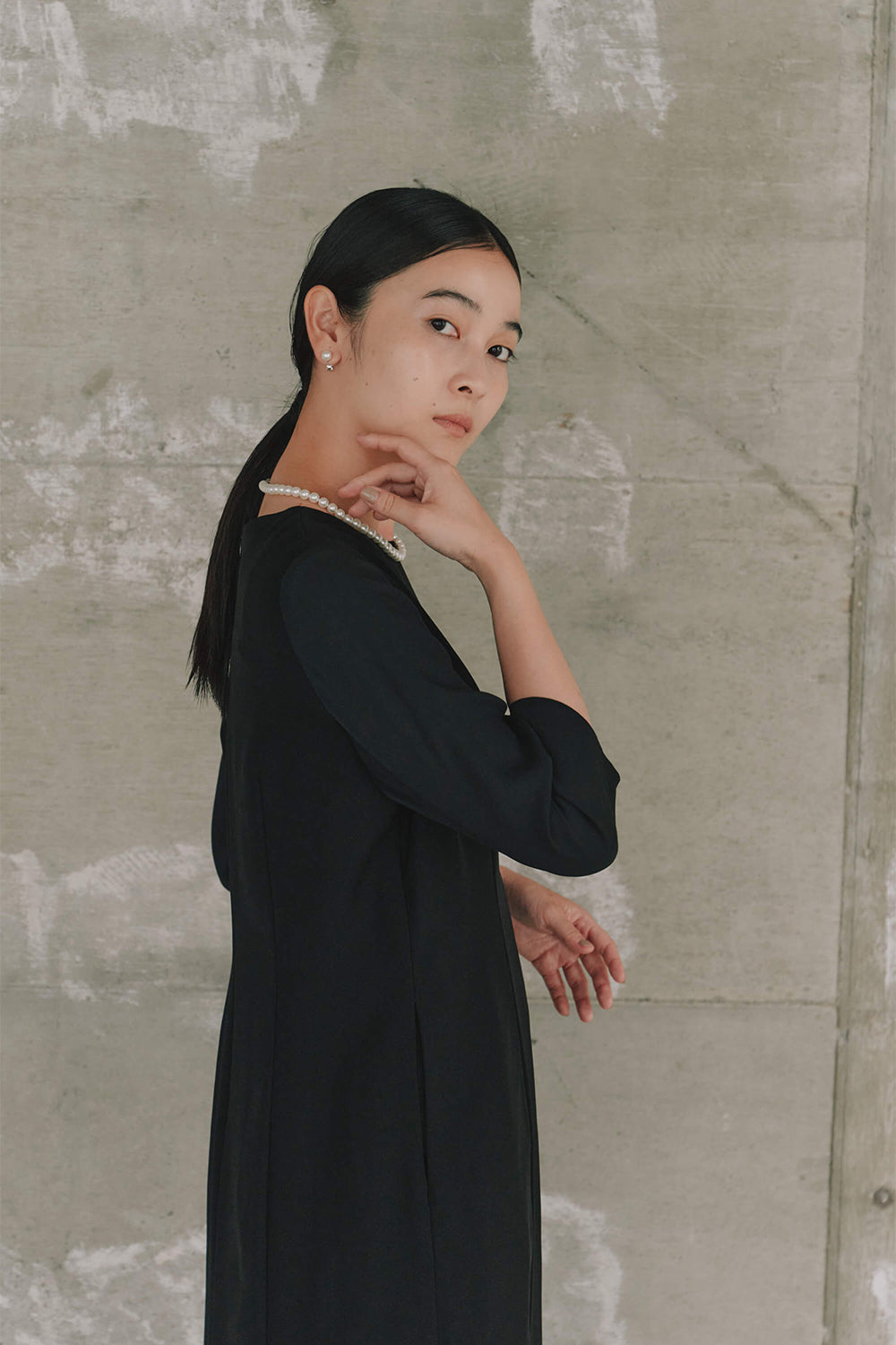 kaene フォーマルセットドレス / 002143 | モデル身長162cm 着用サイズM(38)