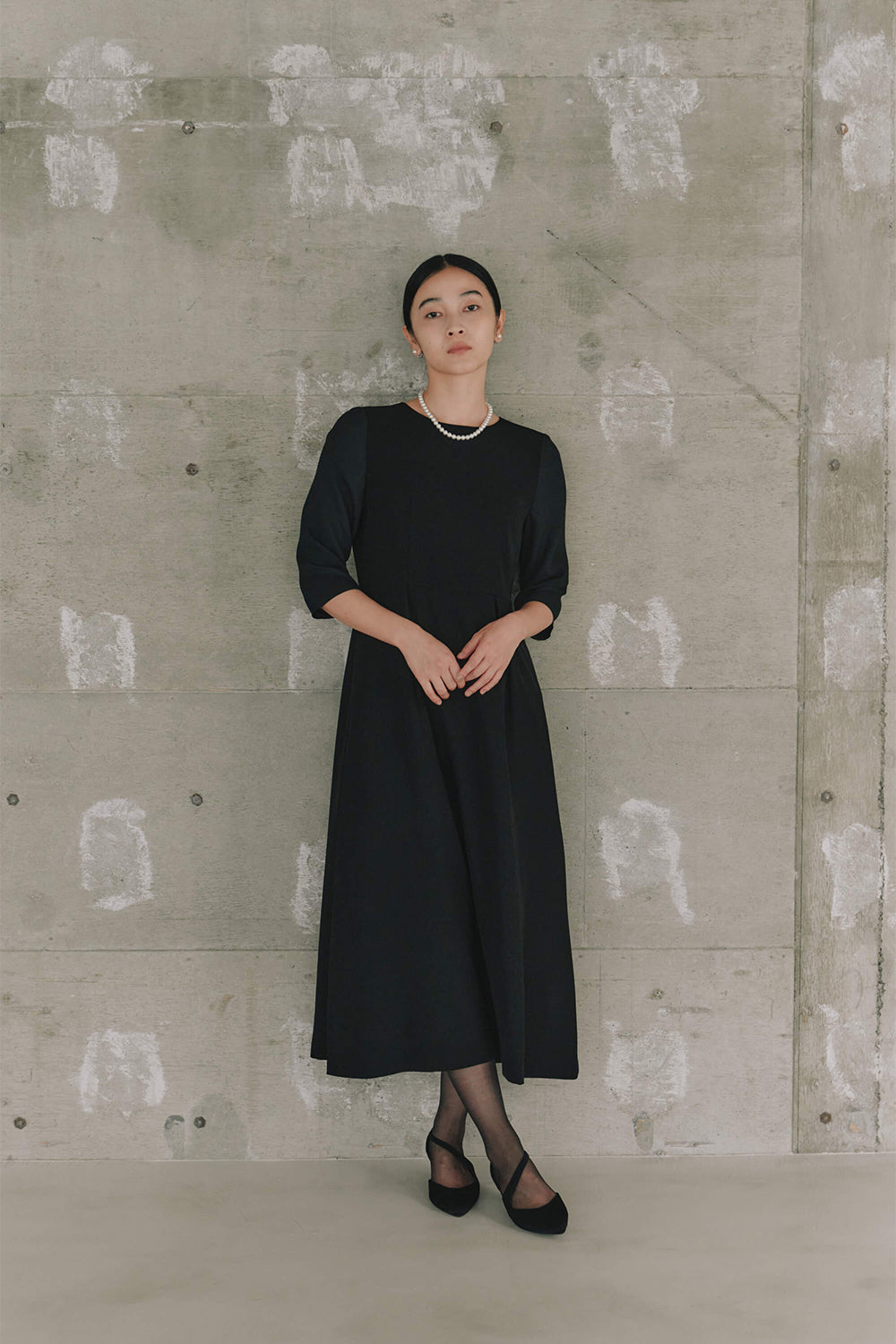 kaene ノーブルフリルアンサンブル/002144 | モデル身長162cm 着用サイズM(38)