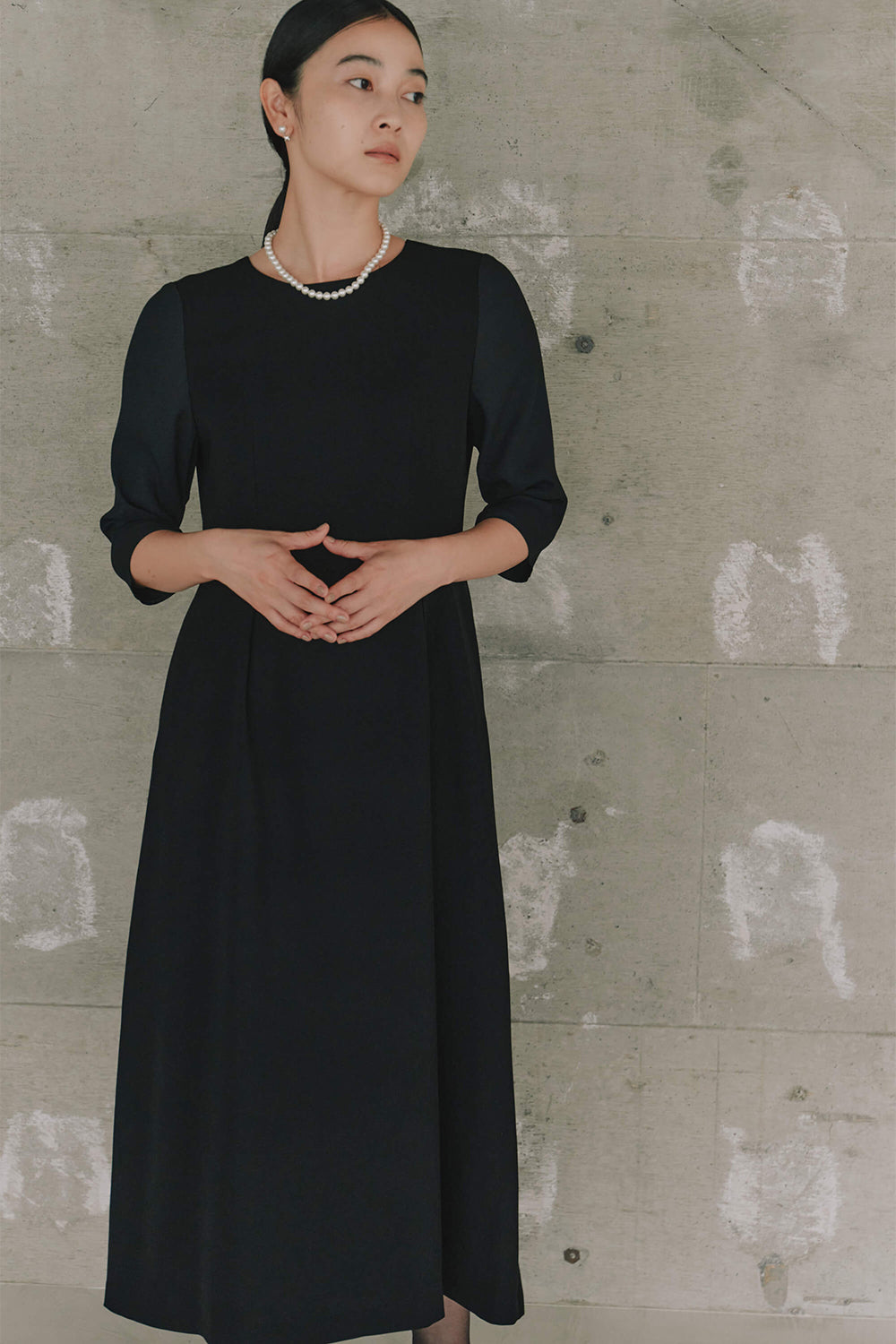 kaene ノーブルフリルアンサンブル/002144 | モデル身長162cm 着用サイズM(38)