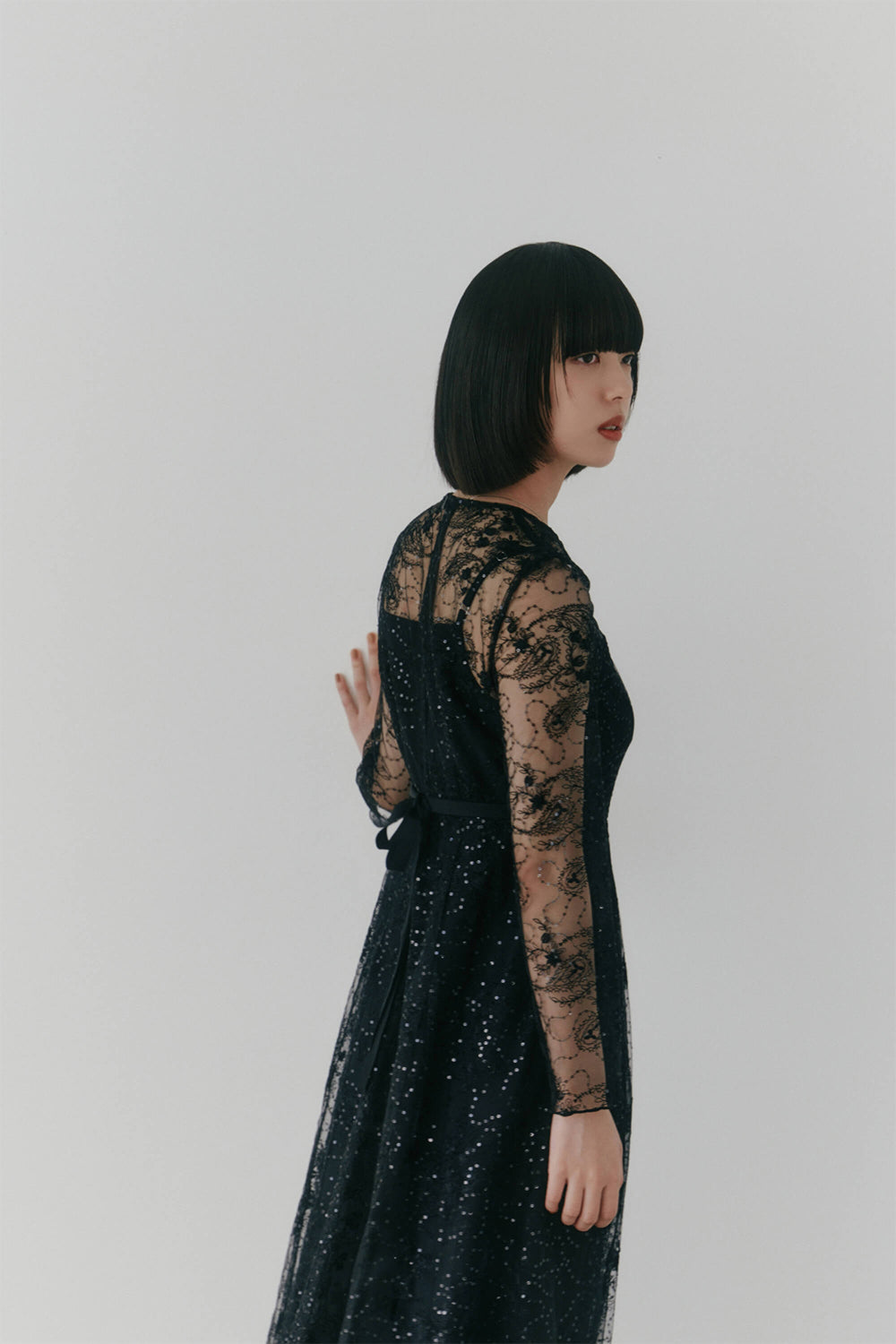 kaene ドレス 「kaene」「13号formforma別注」スパンコールエン