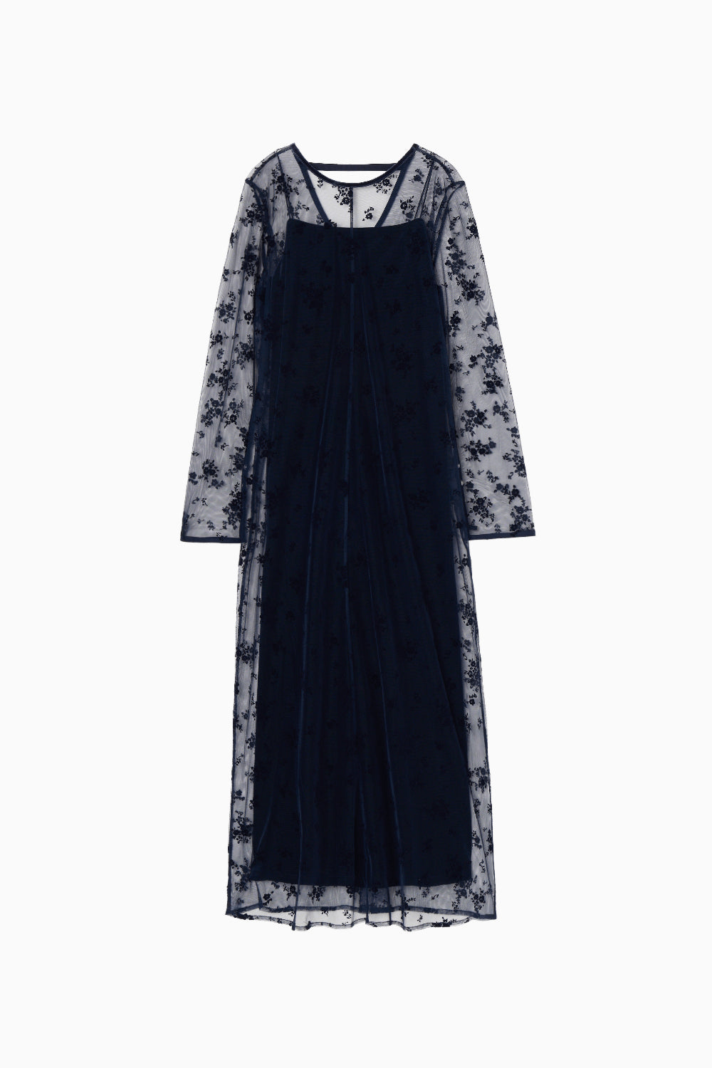 kaene　フロッキーベロア2wayドレス / 100981