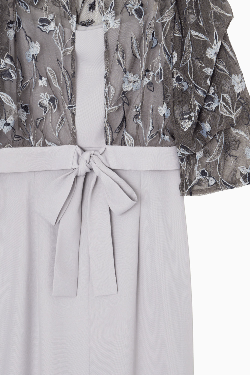 kaene 刺繍レースコンビネーションドレス / 101102