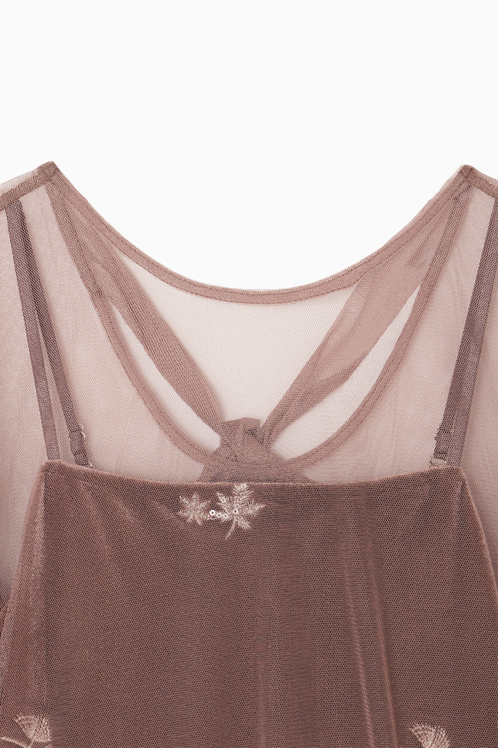 kaene 刺繍ベロアチュールドレス / 101130