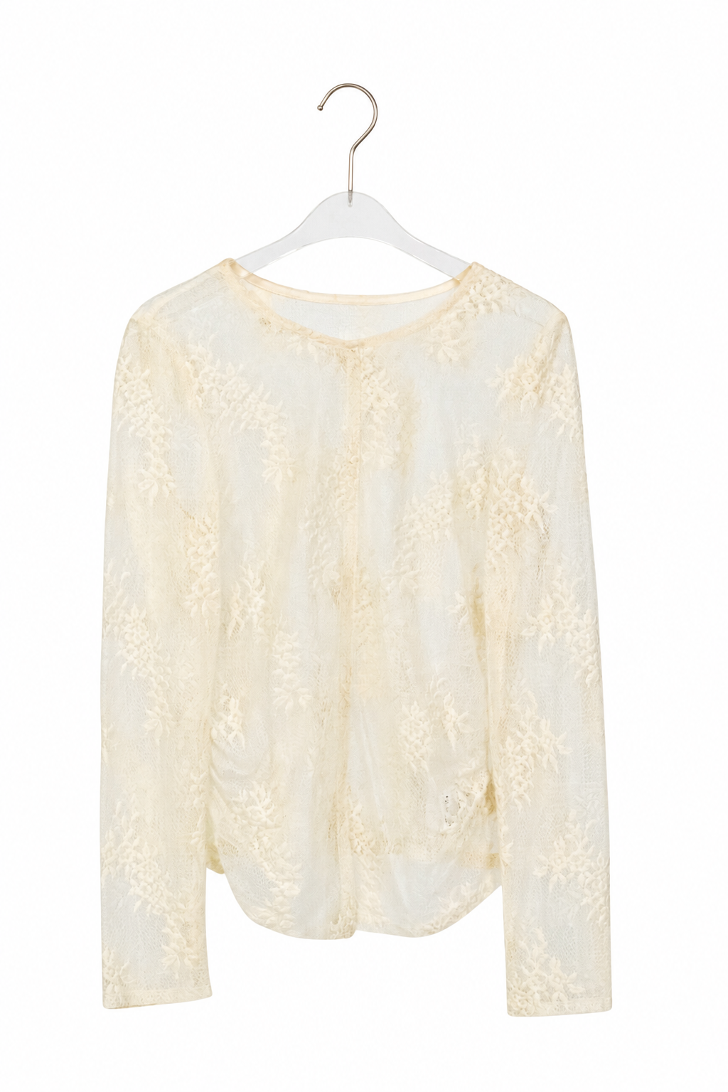 kaene  デザインレースブラウス / 010500 ブラウス ivory | ivory ※front