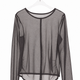 kaene  デザインチュールブラウス / 010501 ブラウス charcoal | front