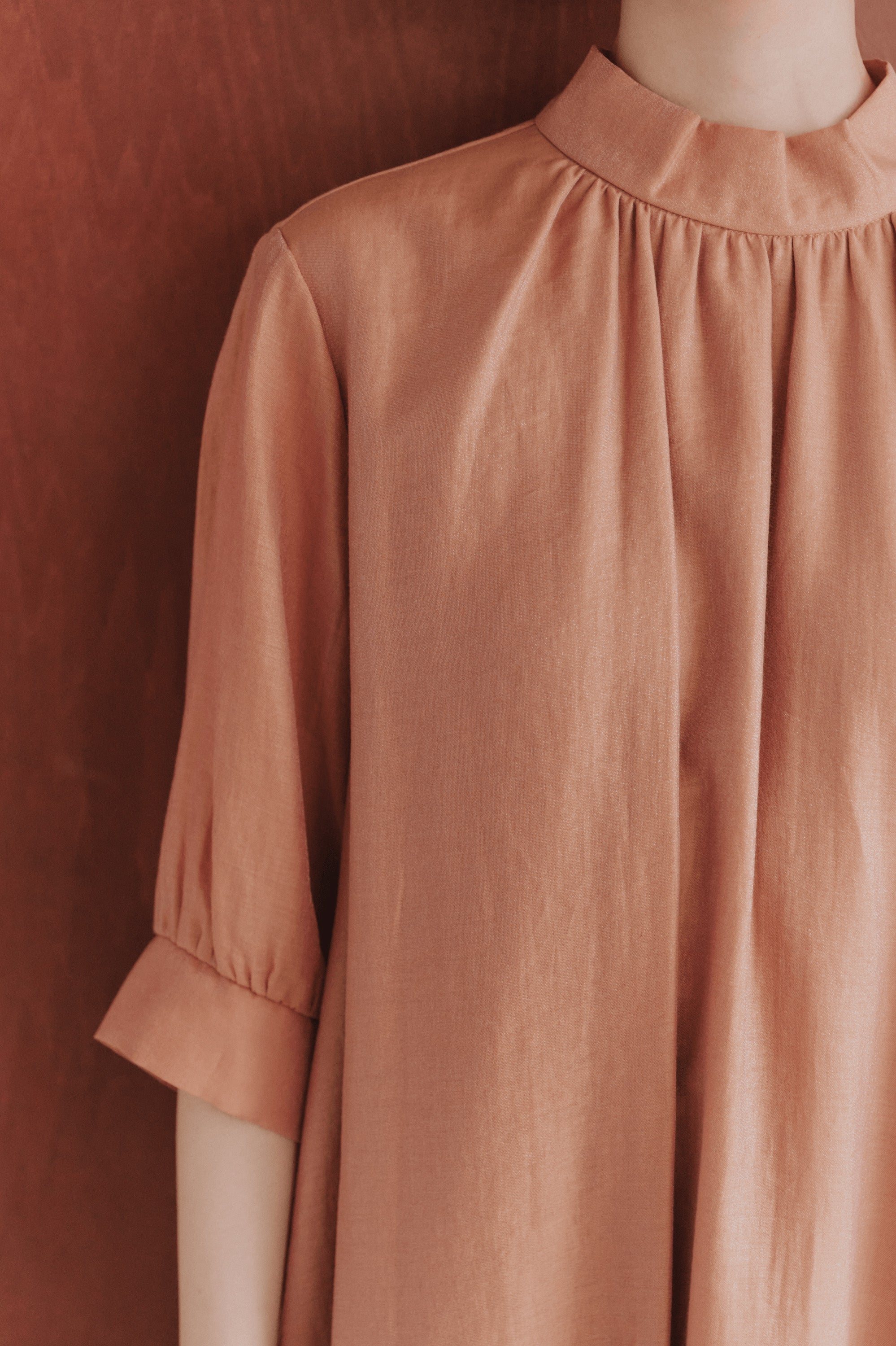 kaene シャンブレーAラインドレス / 100768 結婚式用ドレス orange | 