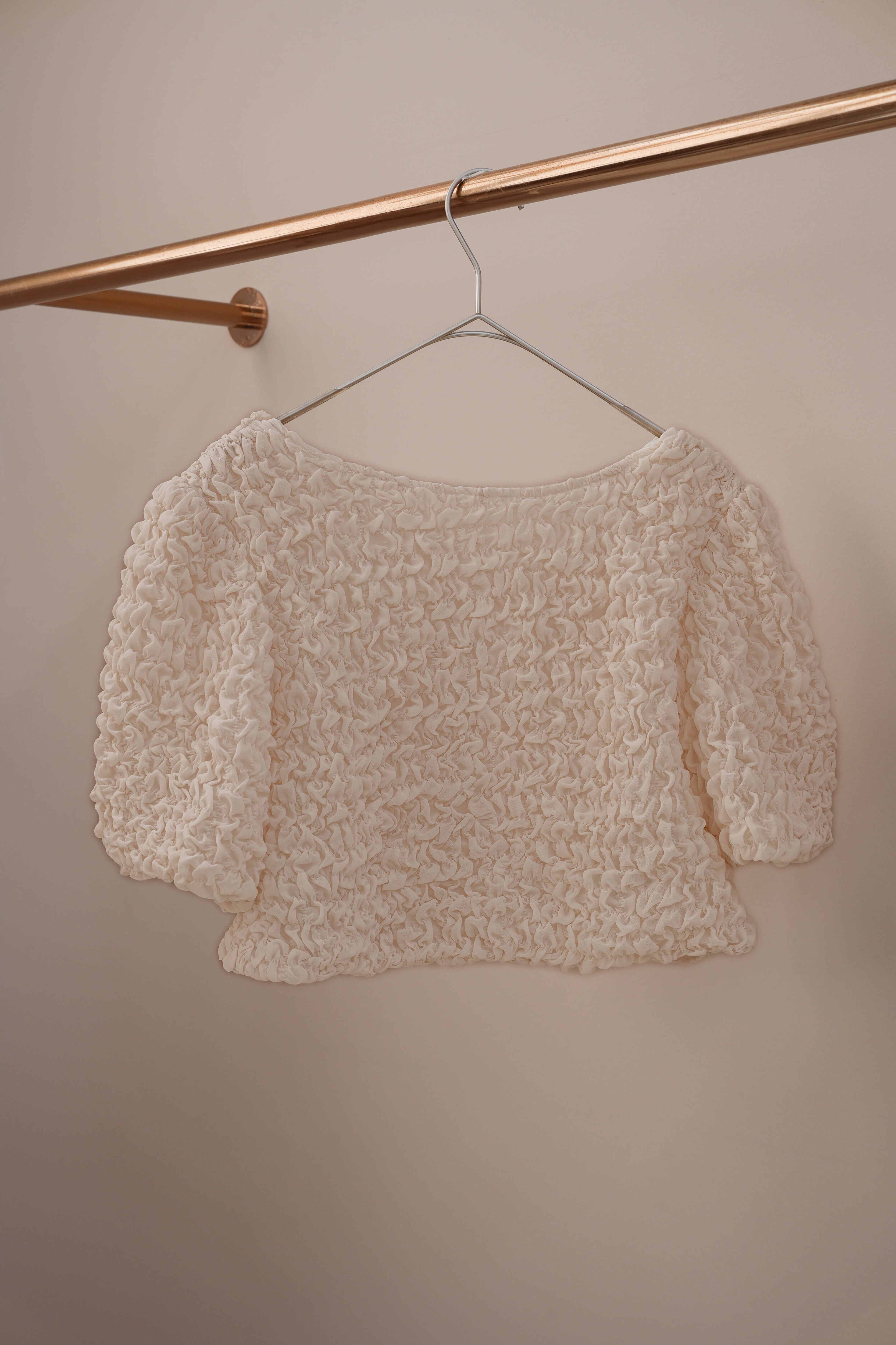 kaene シャーリングシフォンブラウスセットドレス / 101129 結婚式用ドレス beige