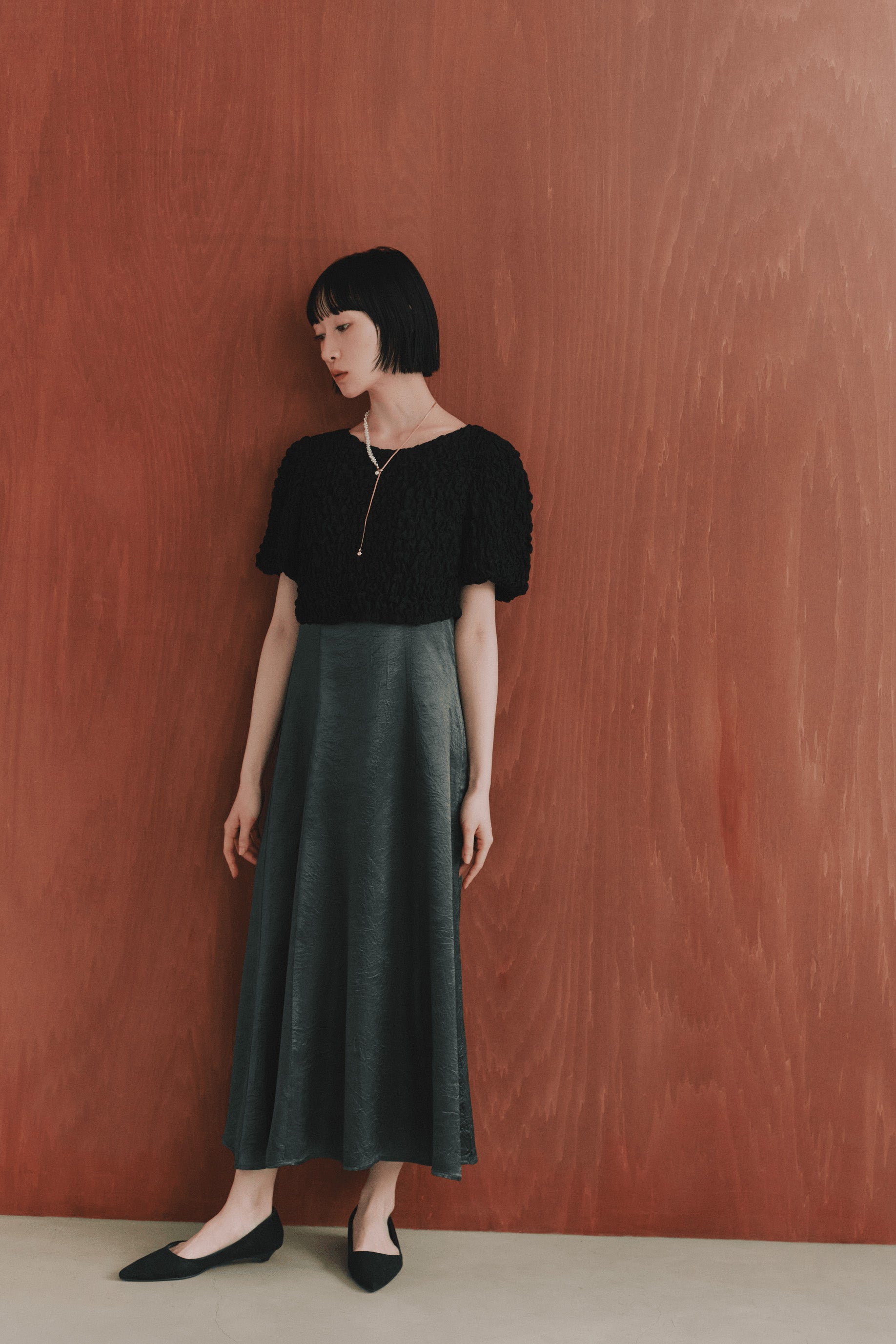 新品 kaene daily collection 3wayシャーリングブラウス kaene シャーリングシフォンブラウスセットドレス 101129 結婚式