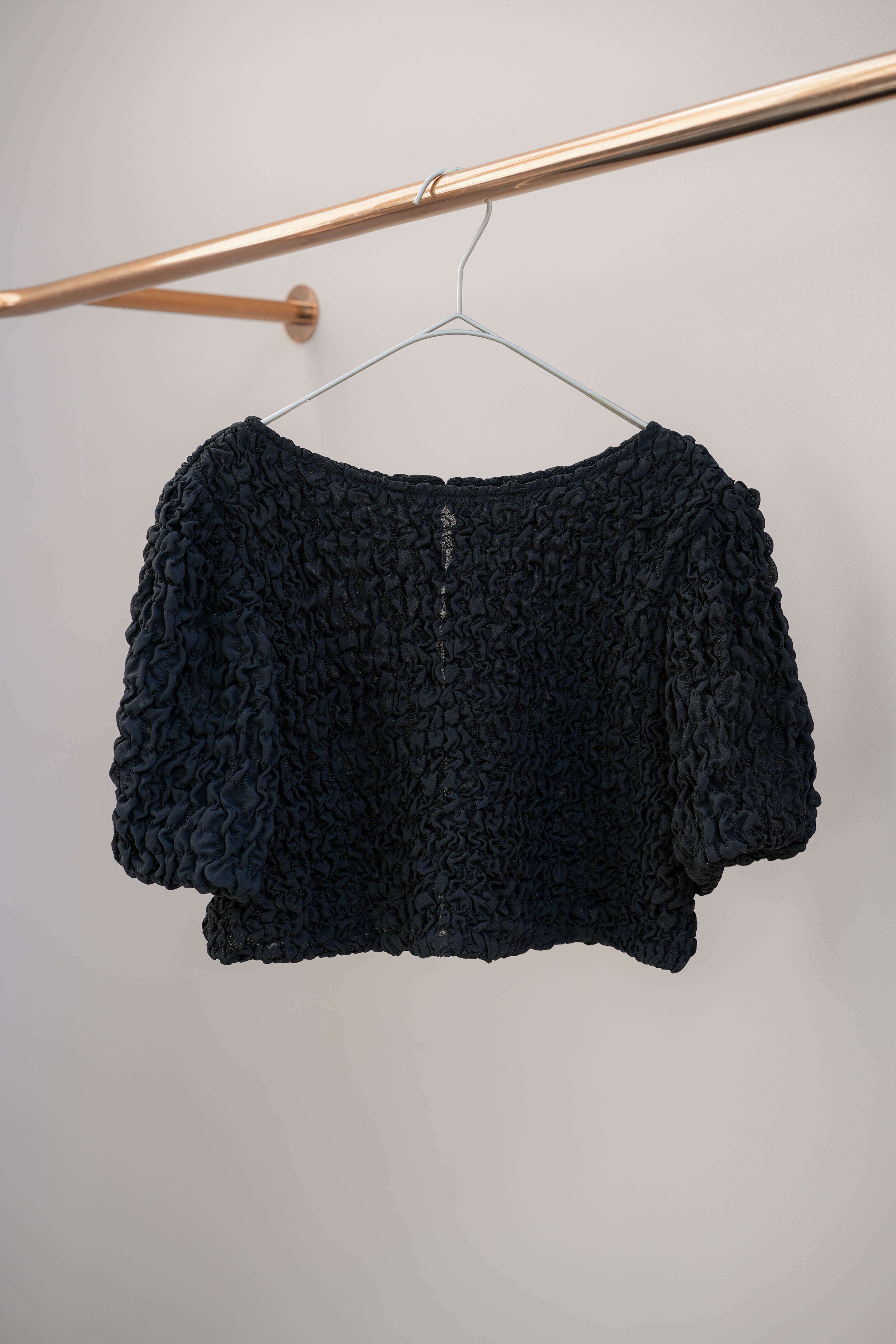 kaene シャーリングシフォンブラウスセットドレス / 101129 結婚式用ドレス charcoal