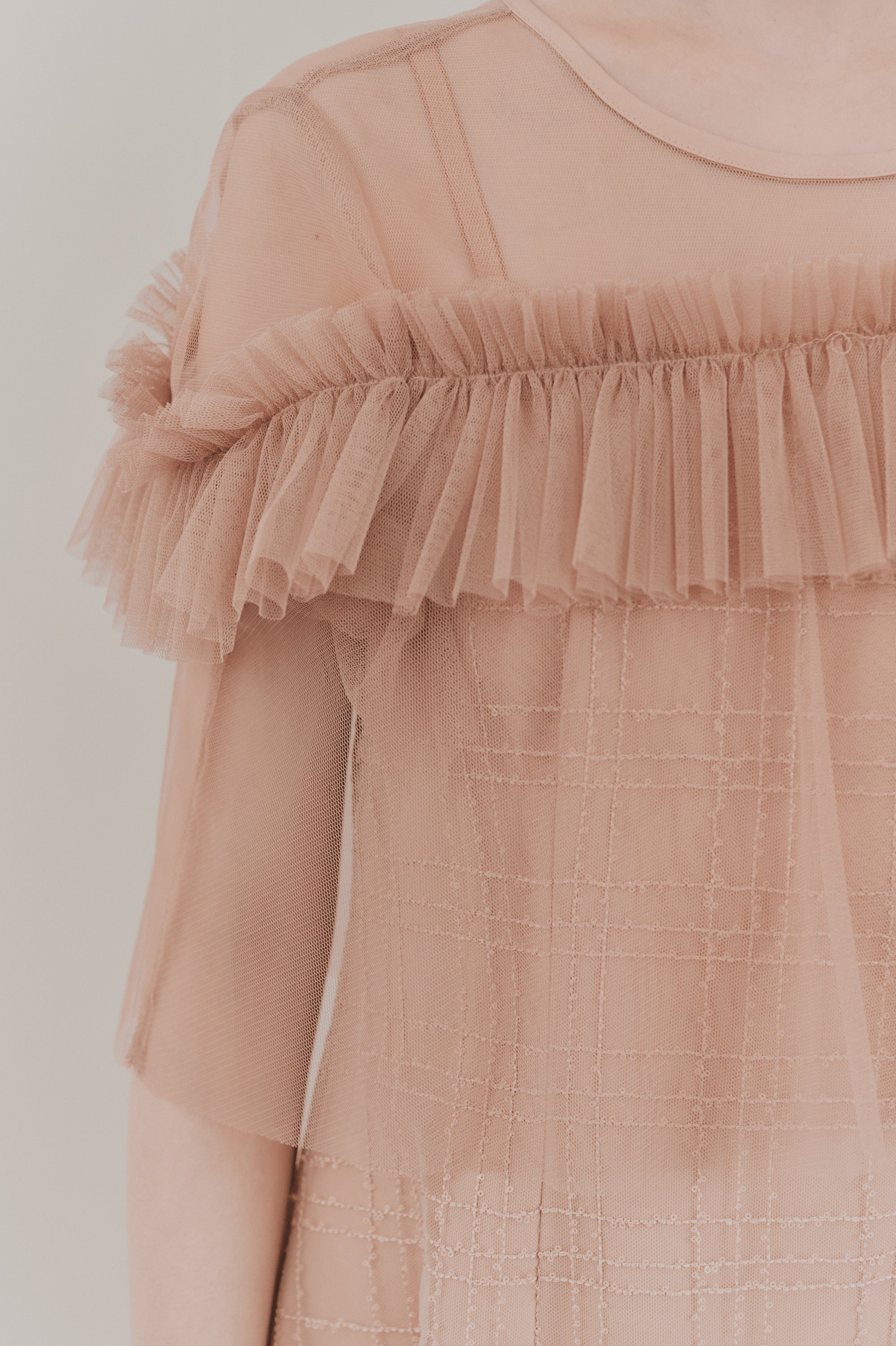kaene フリルチュールドッキングドレス / 101135 結婚式用ドレス salmonpink | 