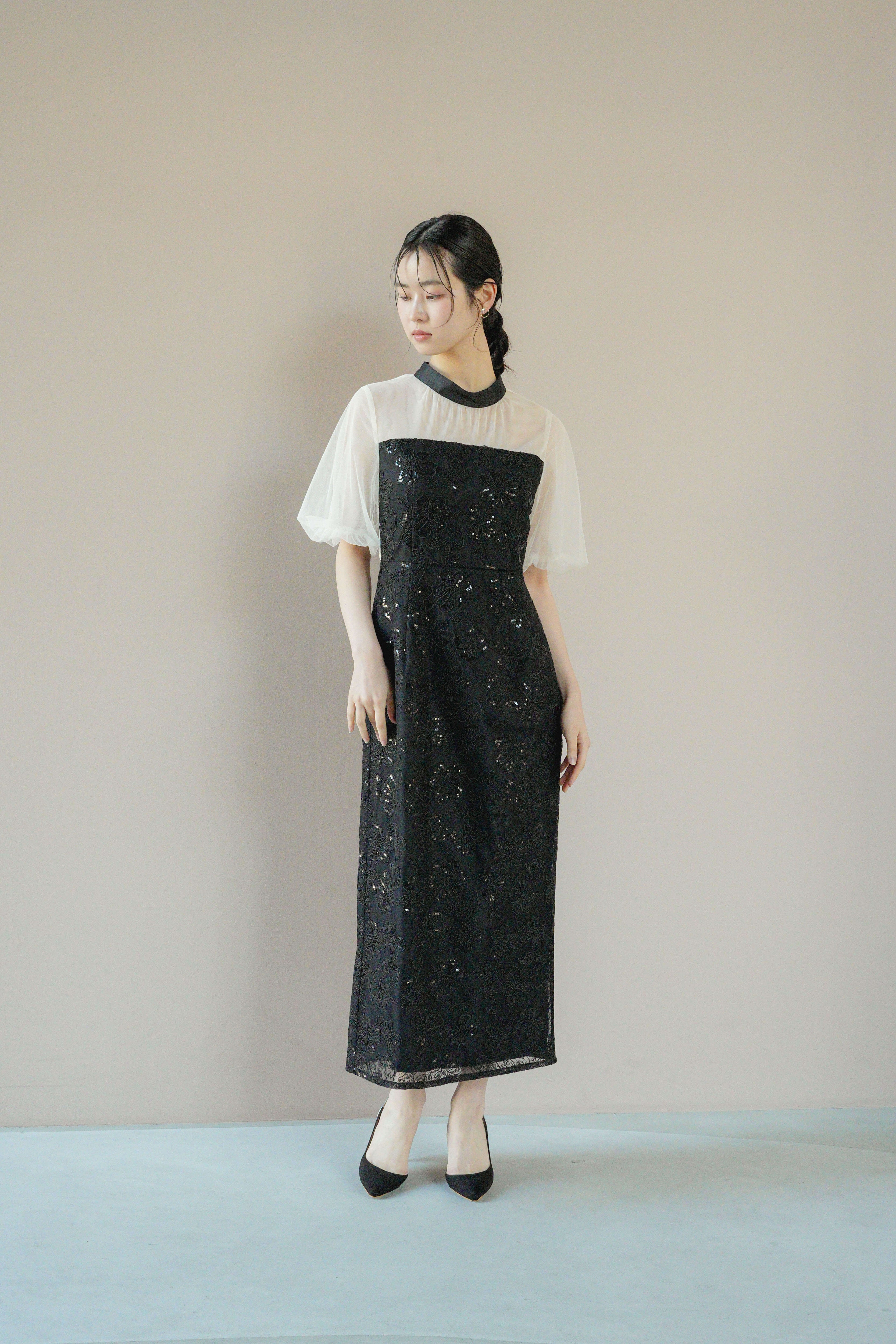 kaene バックデザインスパンコールドレス / 101161 結婚式パーティー