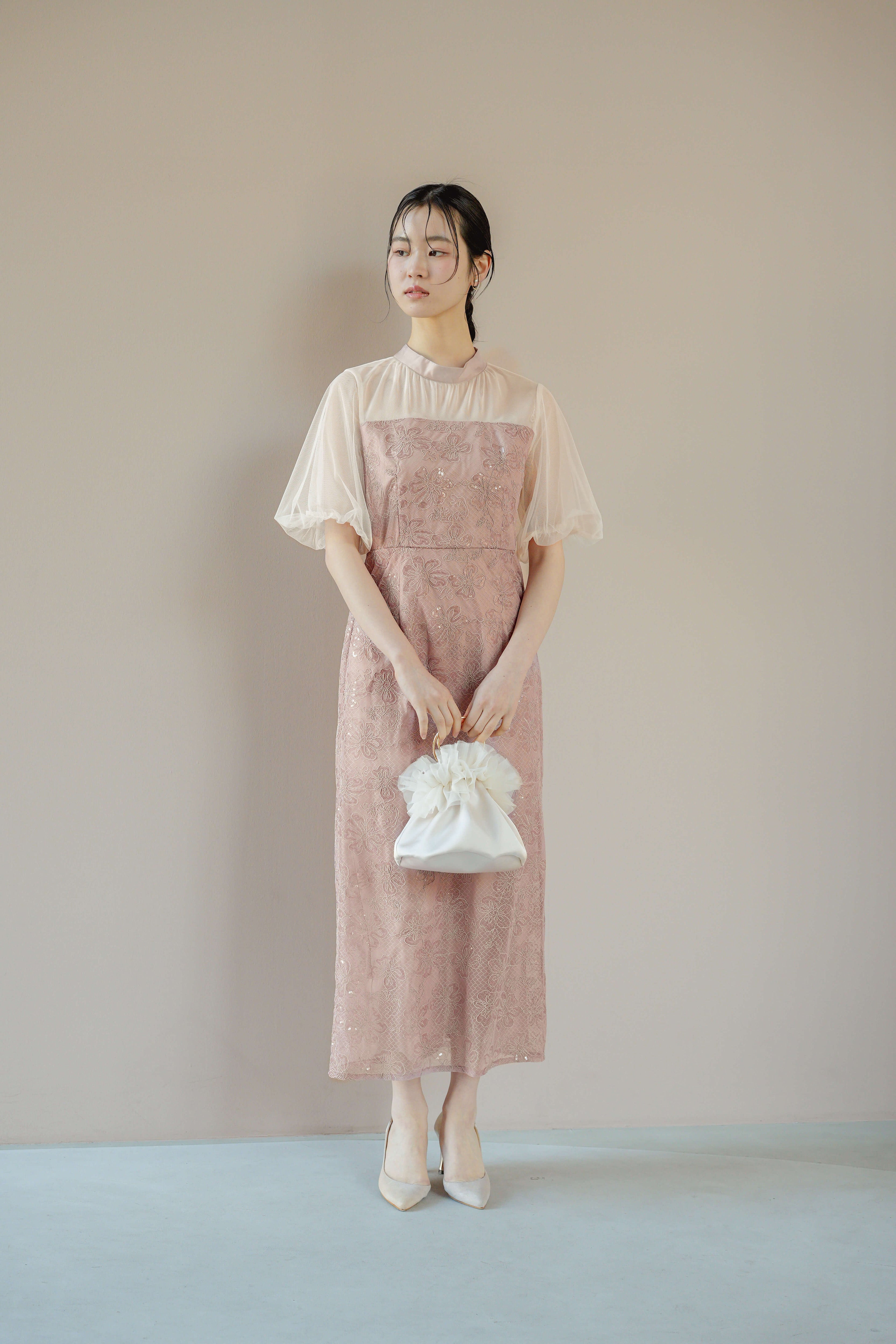 kaene バックデザインスパンコールドレス / 101161 結婚式パーティー