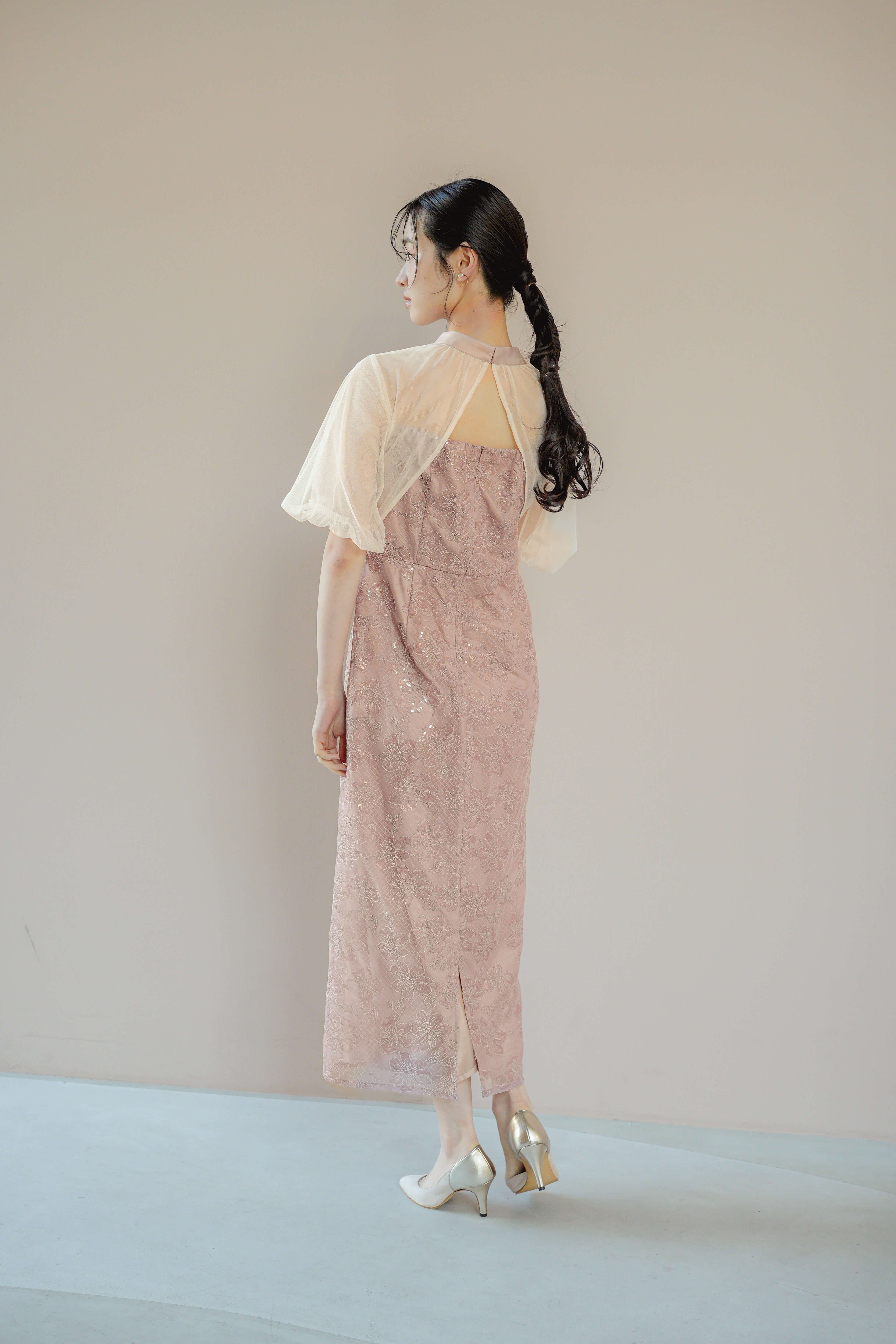 kaene バックデザインスパンコールドレス / 101161 結婚式パーティー