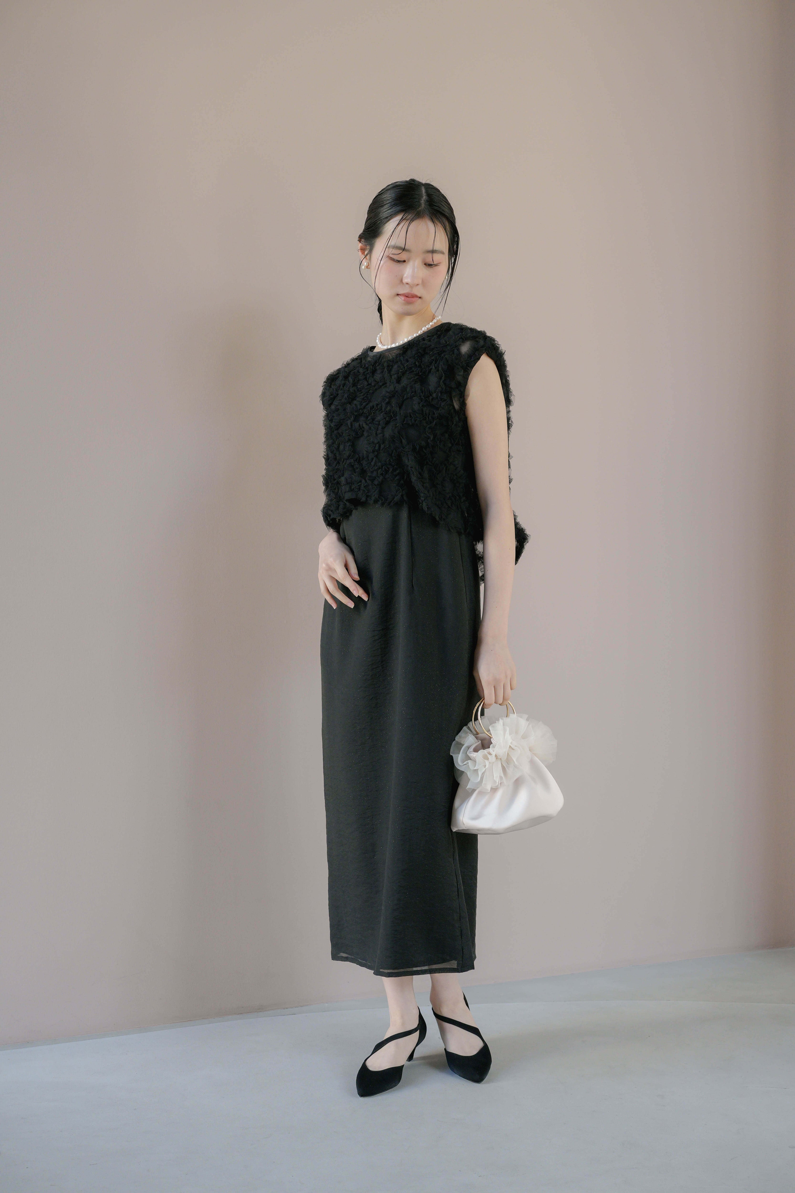 kaene フラッフィーフラワーコンビドレス / 101173 結婚式パーティー