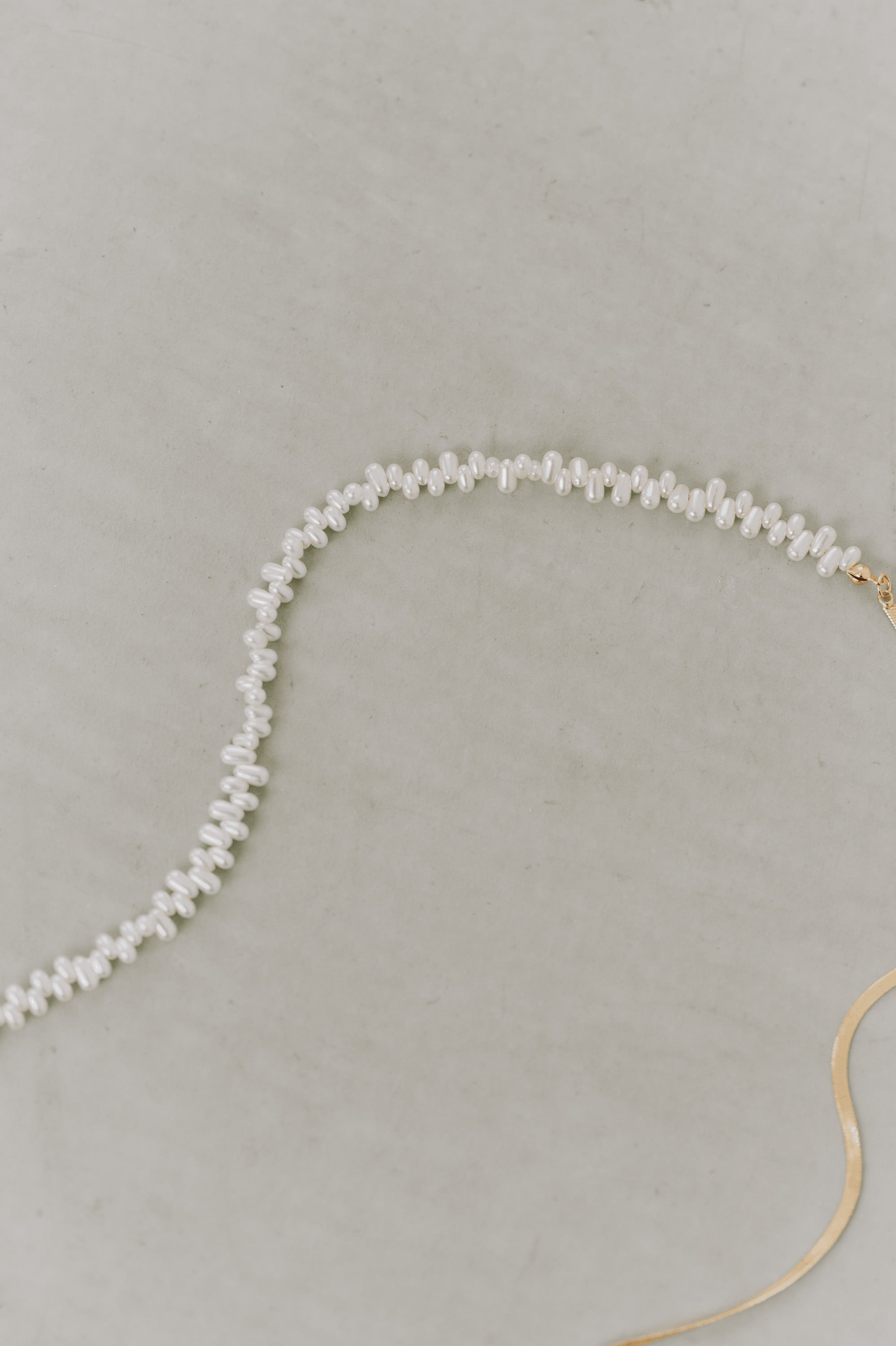 kaene　 ウェーブラインパールネックレス / 032021　結婚式用ネックレス | gold