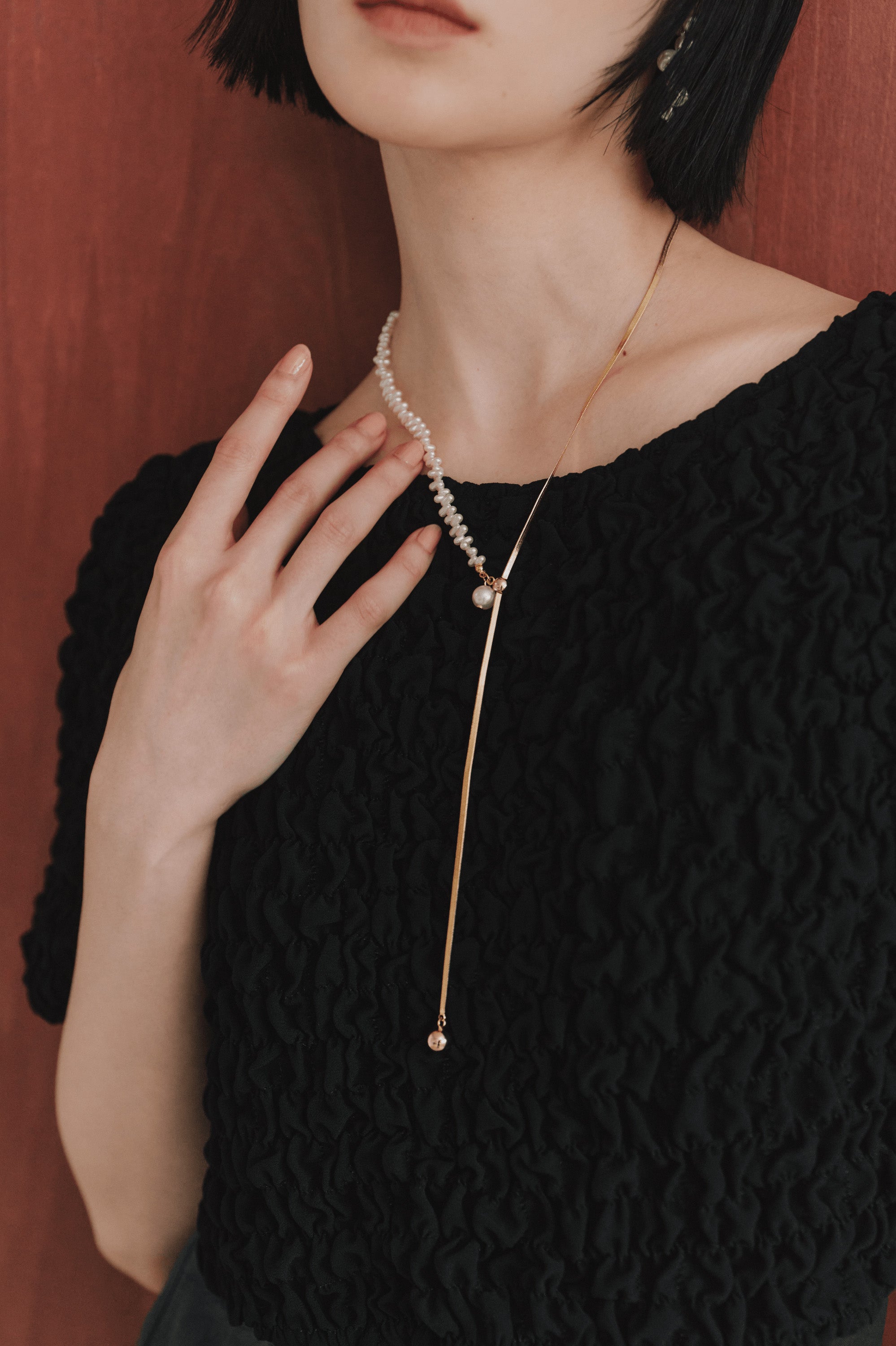 kaene ウェーブラインパールネックレス / 032021 結婚式パーティー