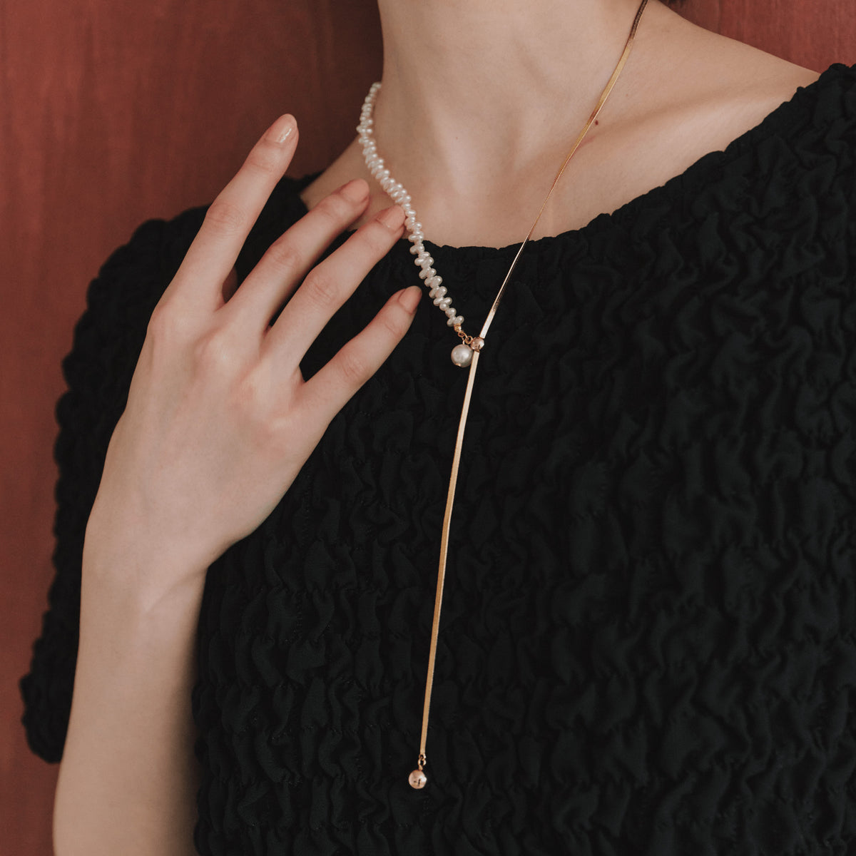 kaene ウェーブラインパールネックレス / 032021 結婚式パーティー 
