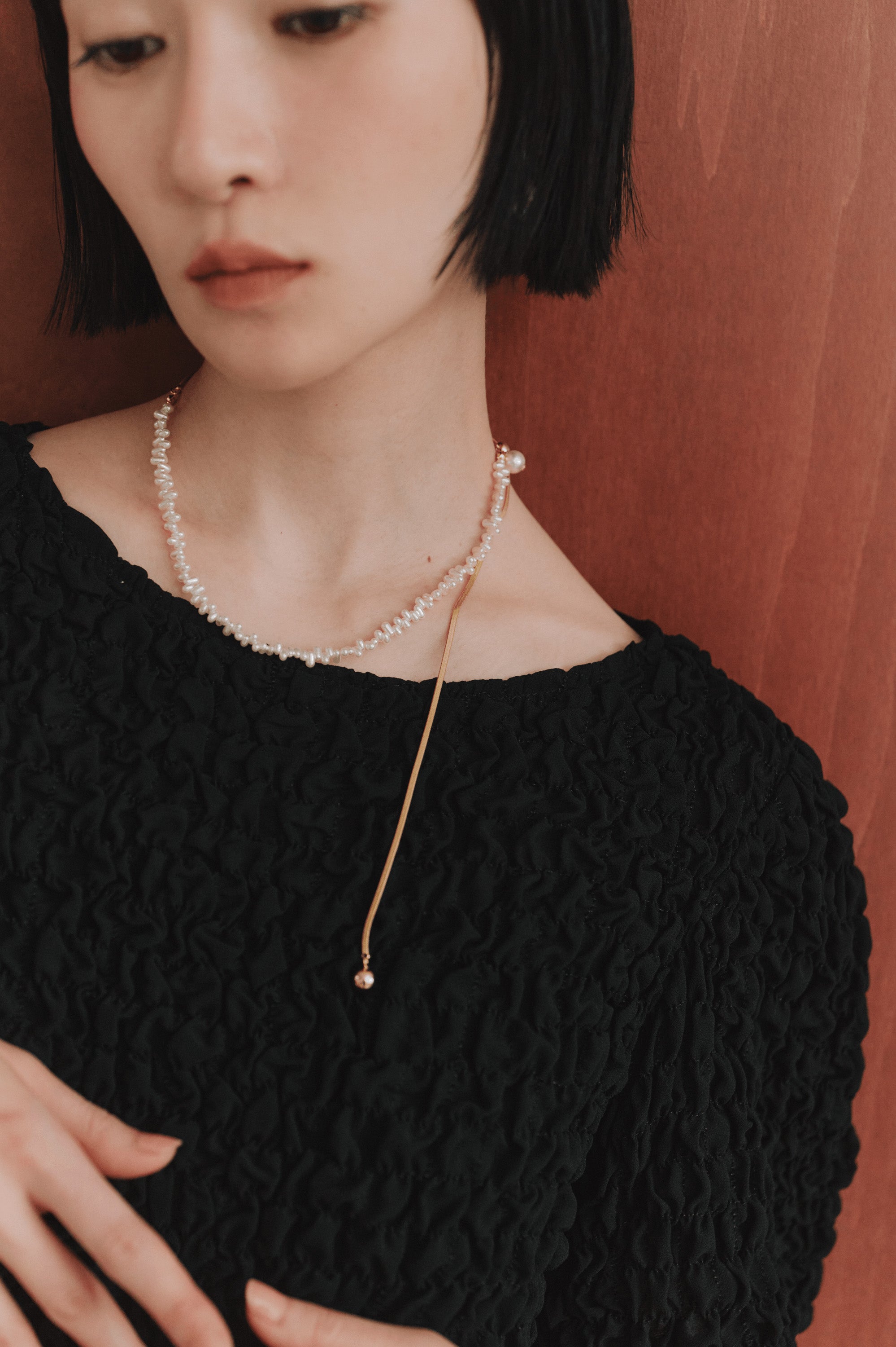 kaene ウェーブラインパールネックレス / 032021 結婚式パーティー