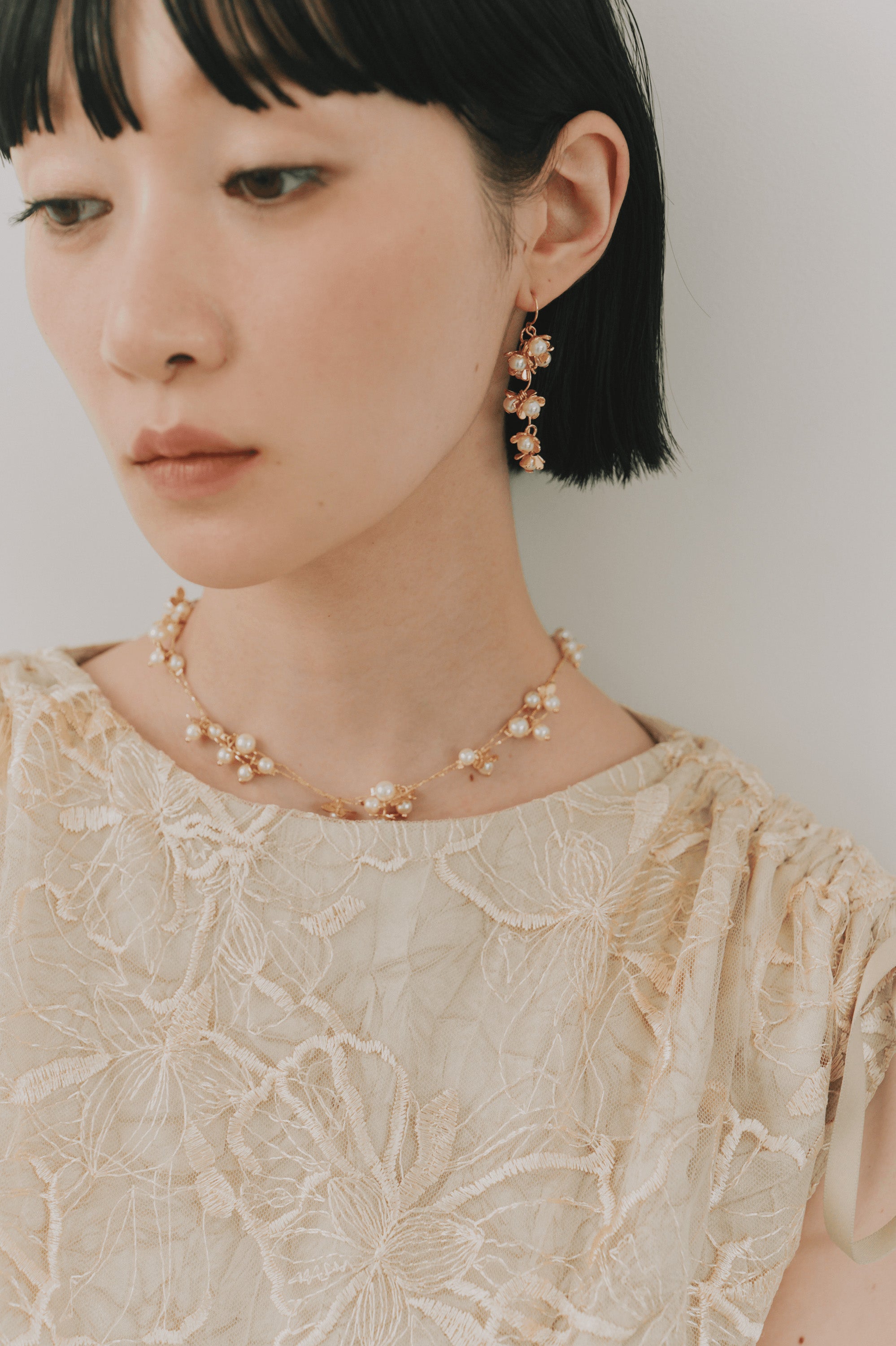 kaene　シアーブルームネックレス / 032023 結婚式用ネックレス | 