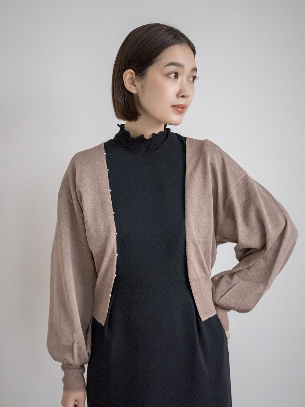 kaene公式オンラインストア パールラメカーディガン / 800142 羽織り 