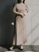 kaene シュリンクレースドレス / 100772|モデル身長155cm　着用サイズ36