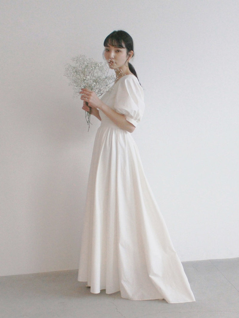 kaene タフタカシュクールドレス /36/ White Collectionウェディングドレス