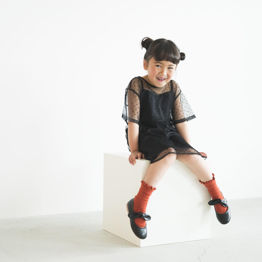 kaene(KIDS) ドットチュールワンピース / 700003(S) 700004(M.L)